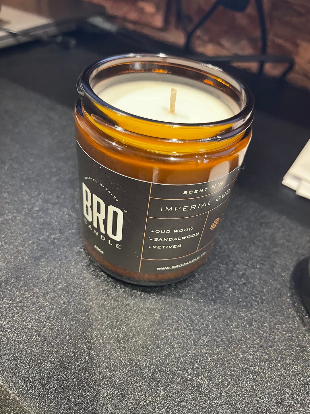 Customer photo review of The Imperial Oud Candle
