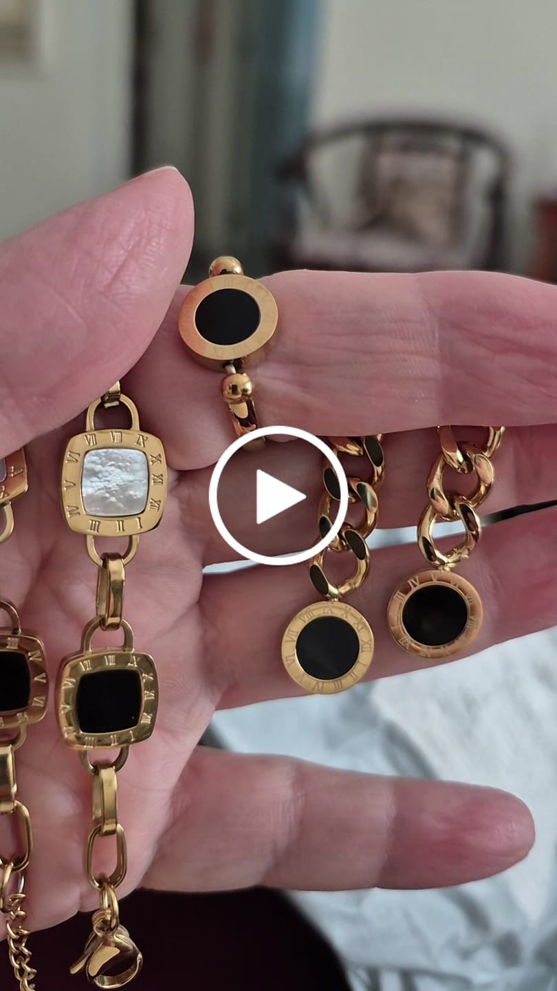 Customer video review of Anel Giratório Numeral Romanos Banhado em Ouro 18K