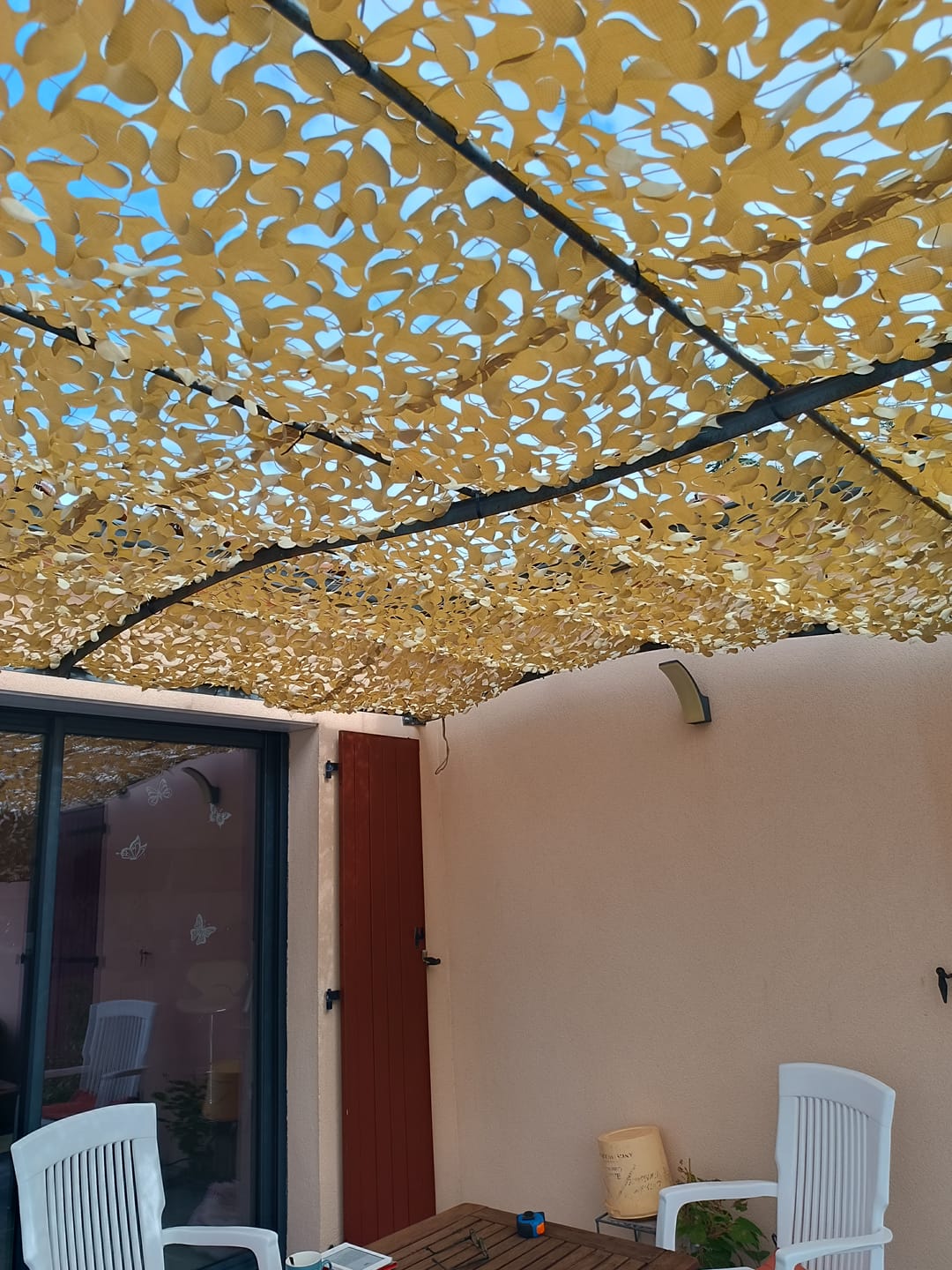 Customer photo review of Filet de camouflage renforcé blanc