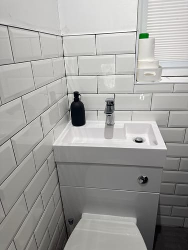 Customer photo review of Nuie Athena 500mm Basin & WC Unit - Gloss White