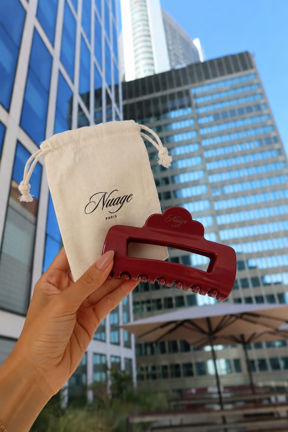 Customer photo review of Élégance Haarklammer - Rouge