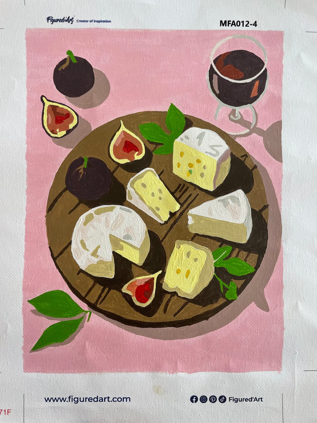 Customer photo review of Mini Peinture par numéros 15x20cm (6 pièces) - Gourmandises d'Été