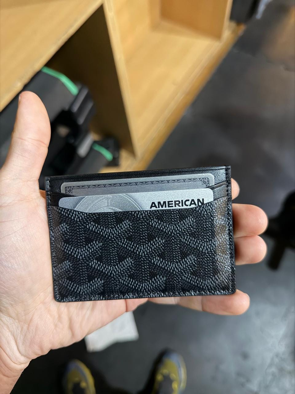 Customer photo review of Tarjetero JetBlack | Edición limitada