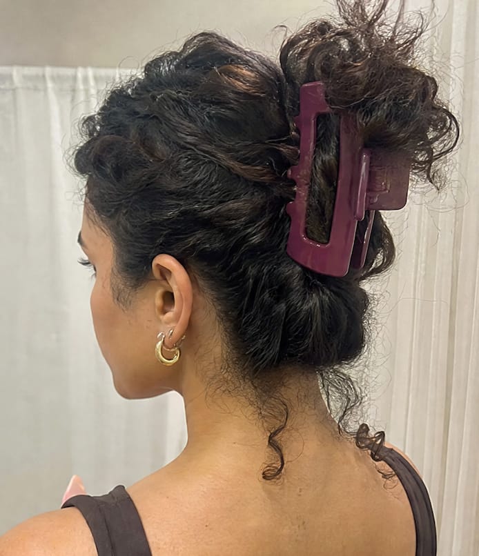 Customer photo review of Cloud Comfort Hair Clip