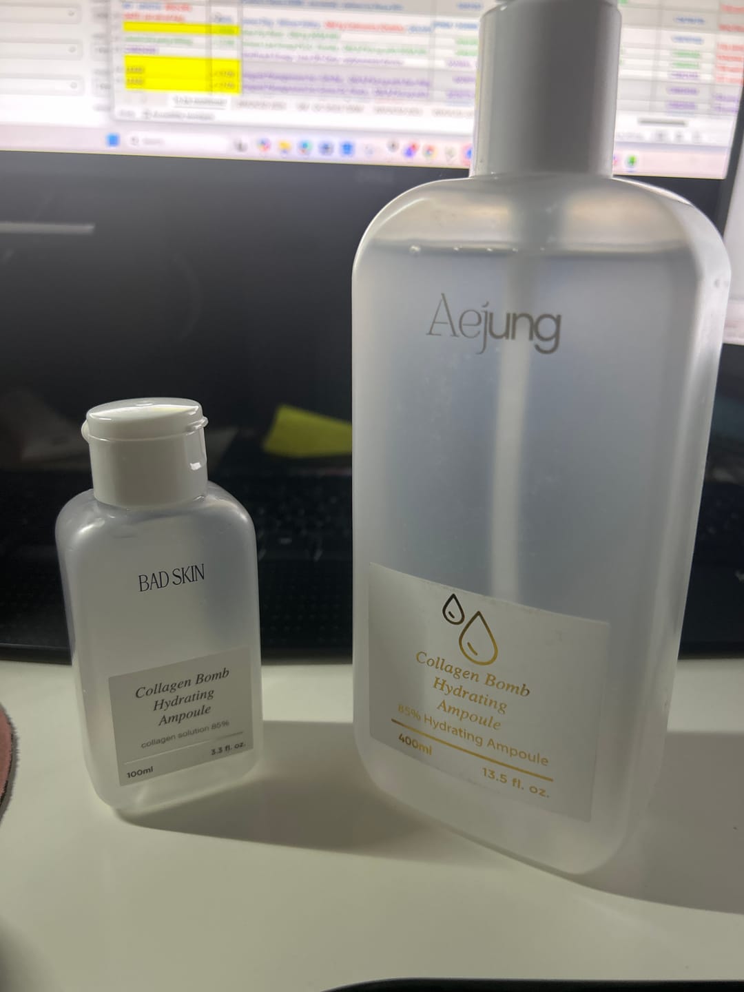 Customer photo review of Aejung™ Collagen Bomb Hydrating Ampoule