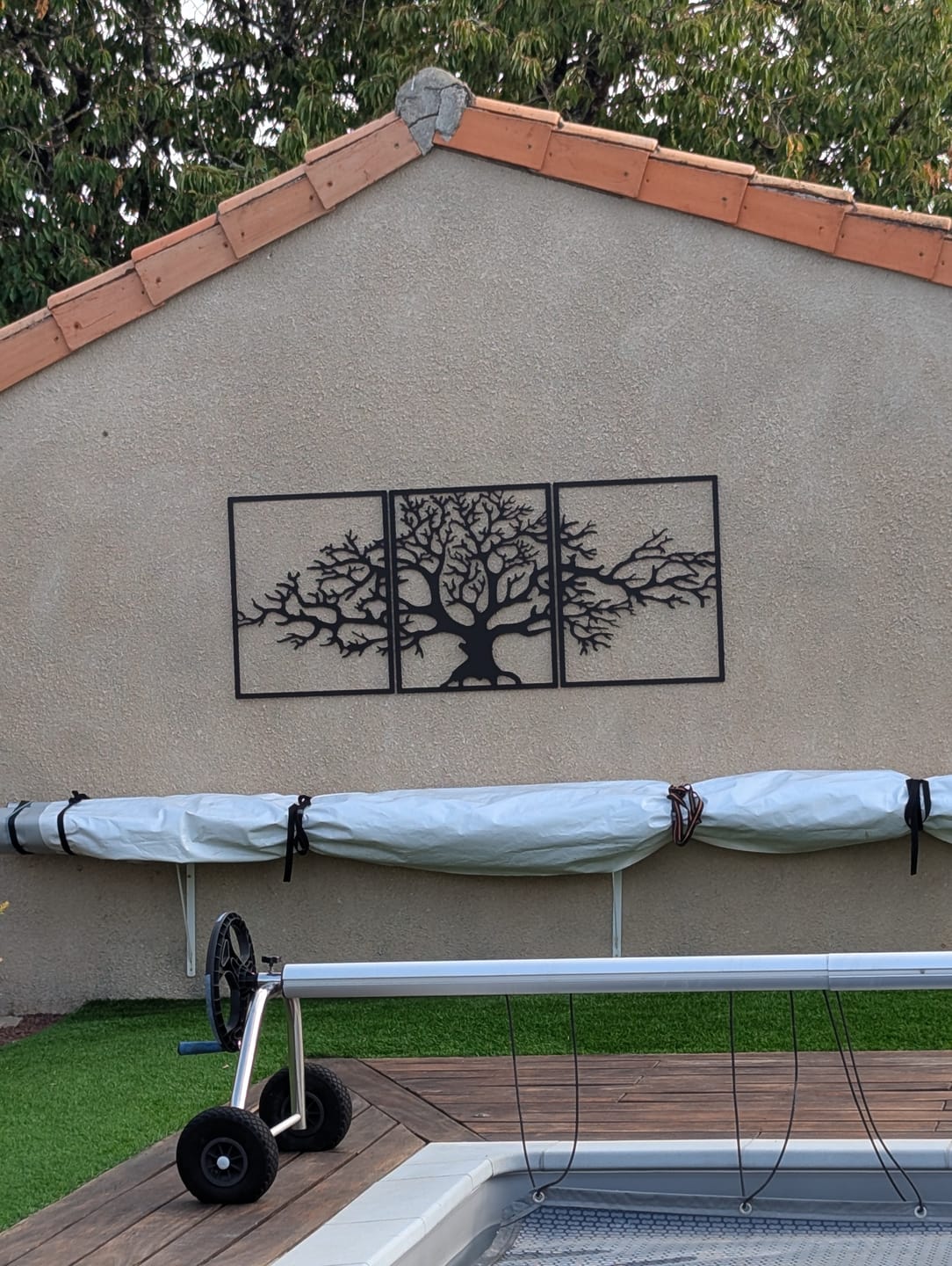 Customer photo review of Décoration murale en métal moderne - Triptyque Arbre De Vie (P01)