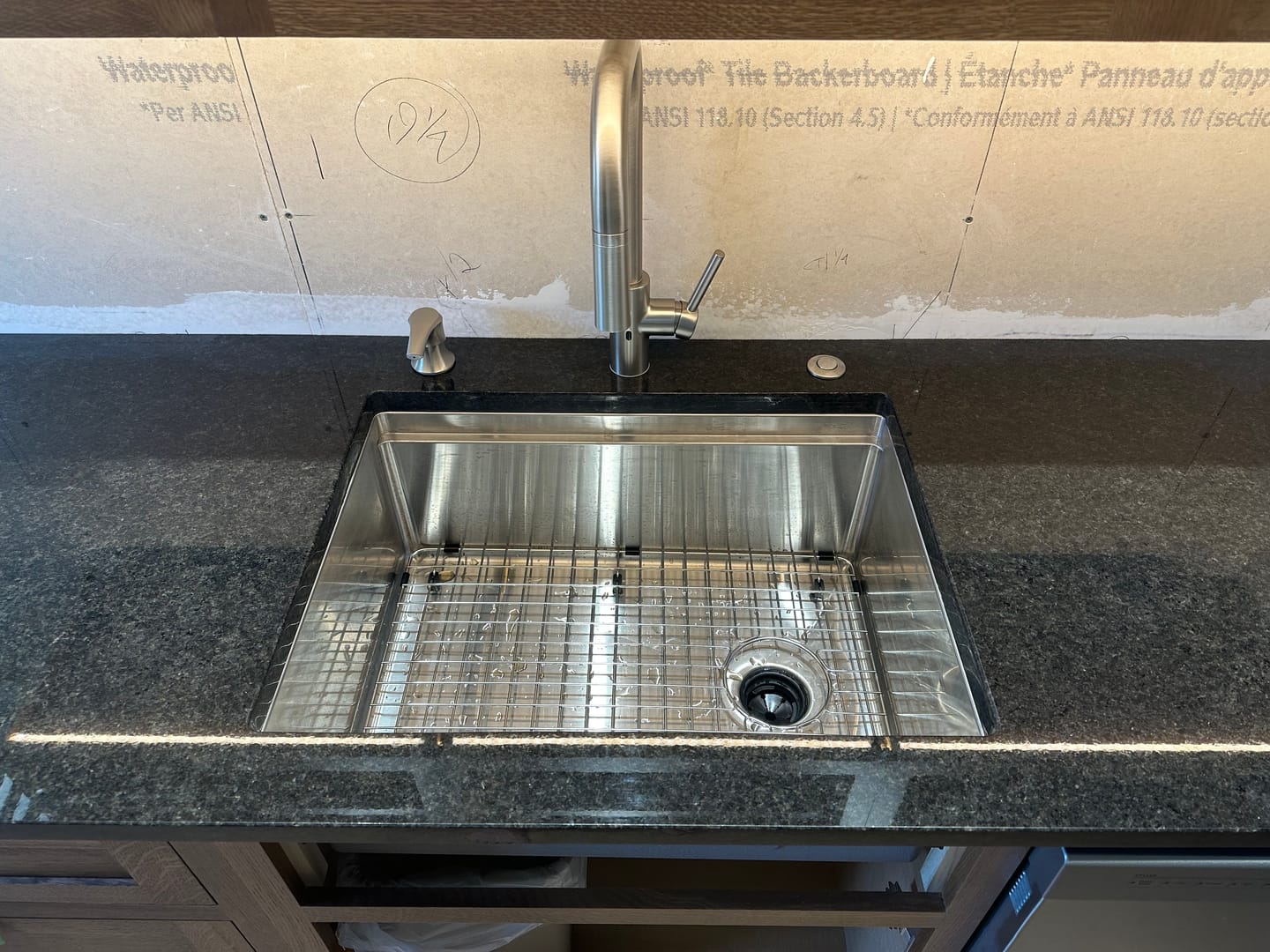 Customer photo review of 26" Undermount Workstation Sink – 16 Gauge Stainless Steel Single Bowl – 10" Deep – Reversible – Seamless Drain (5LS26c-10)