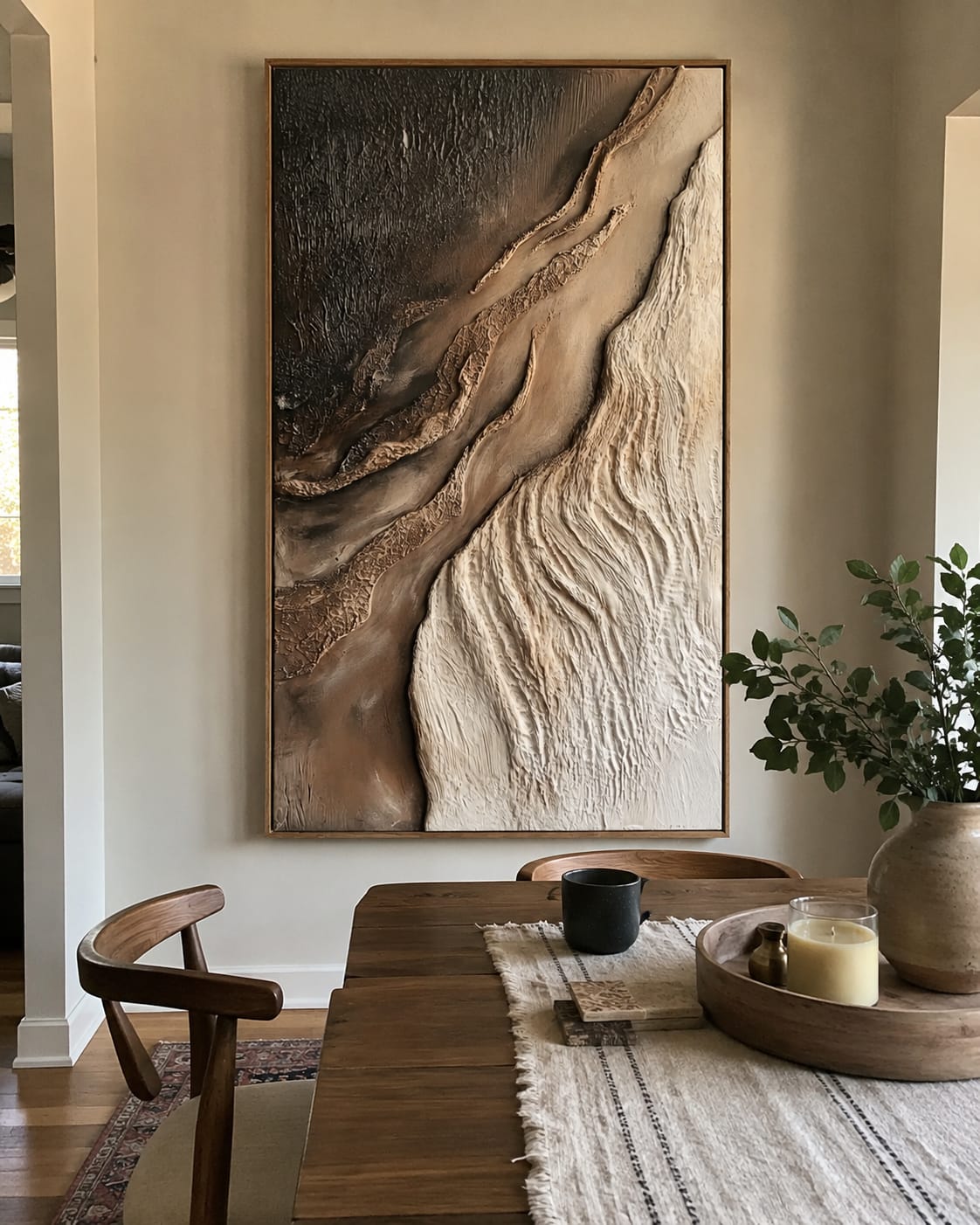 Customer photo review of Canyon Drift-Textured Abstract Painting