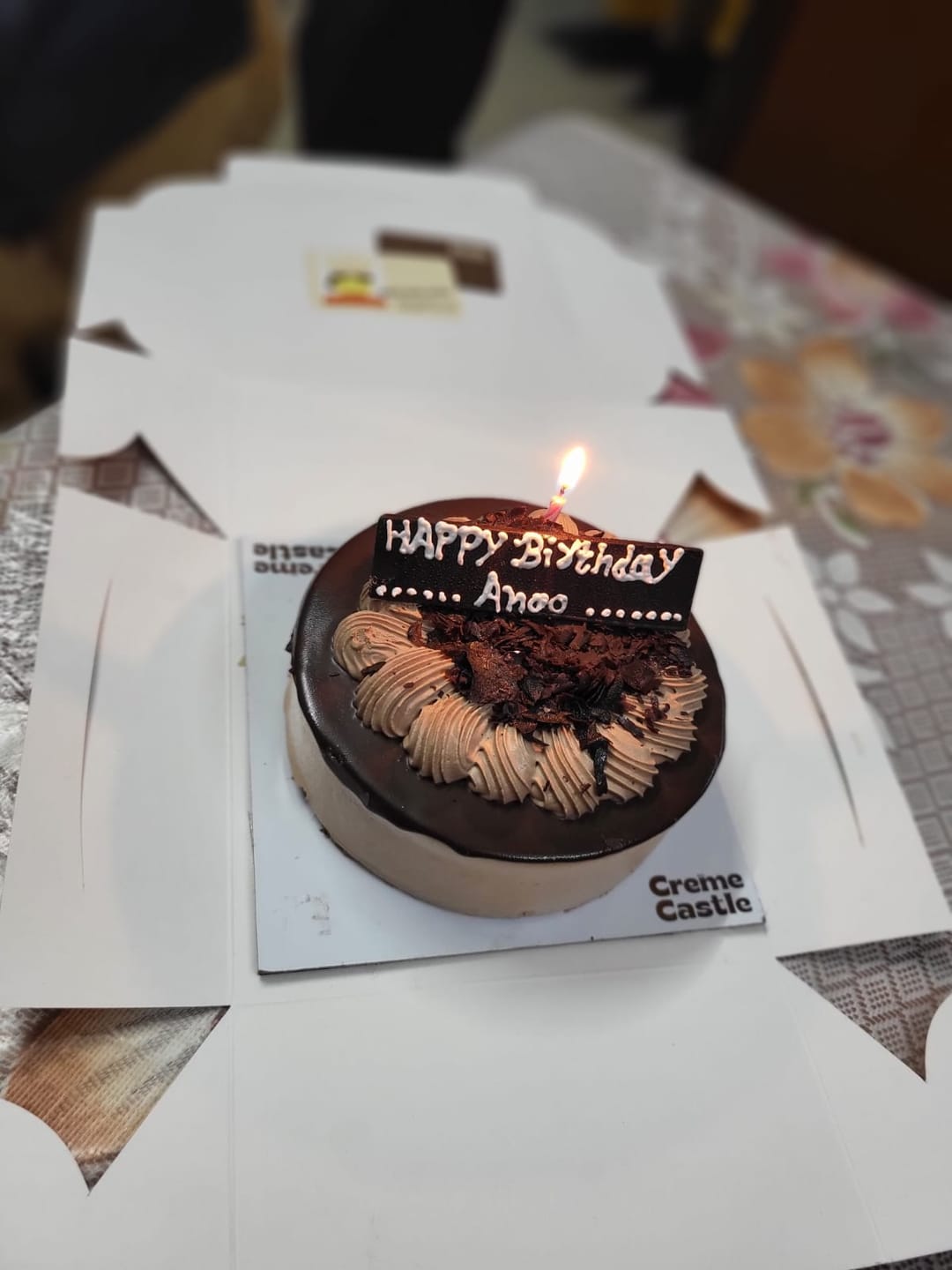 Customer photo review of Chocolate Mousse Cake