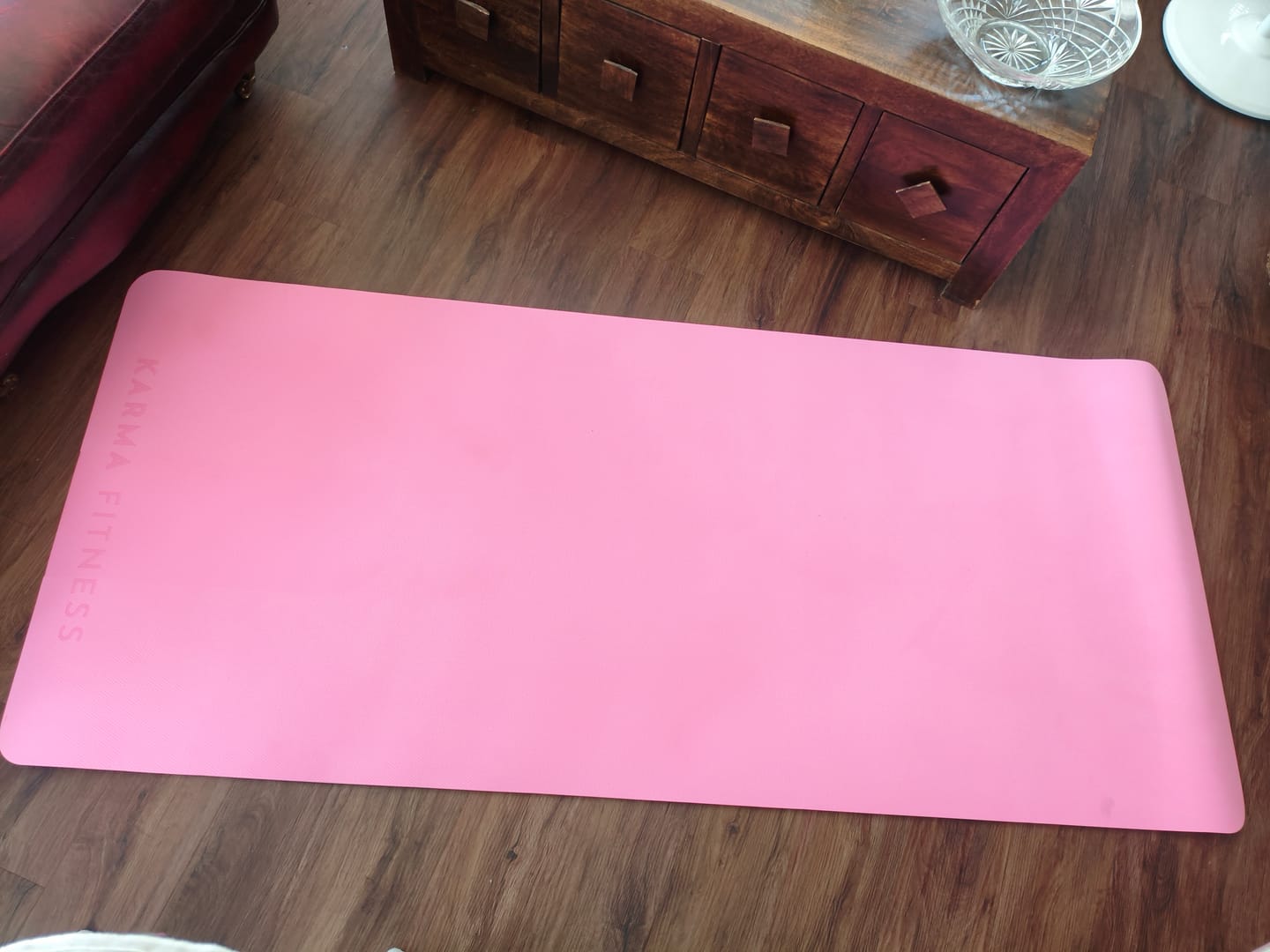 Customer photo review of Large Exercise Mat - Extra Wide & Thick Yoga Mat