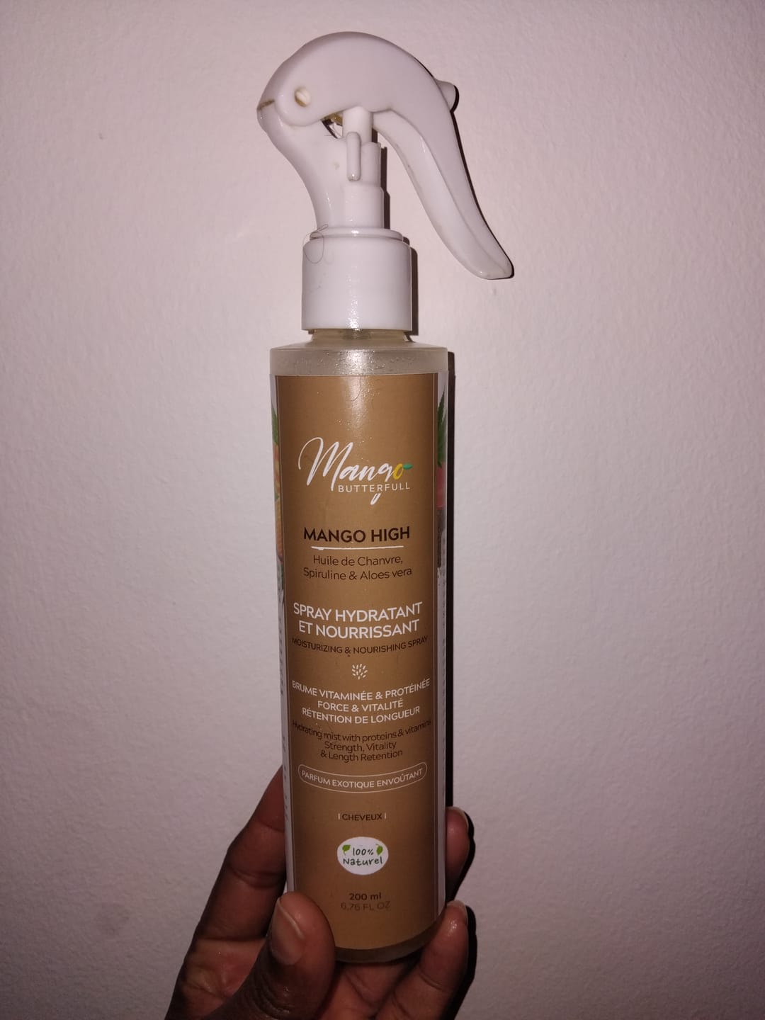 Customer photo review of Spray Hydratant et nourrissant - MANGO HIGH