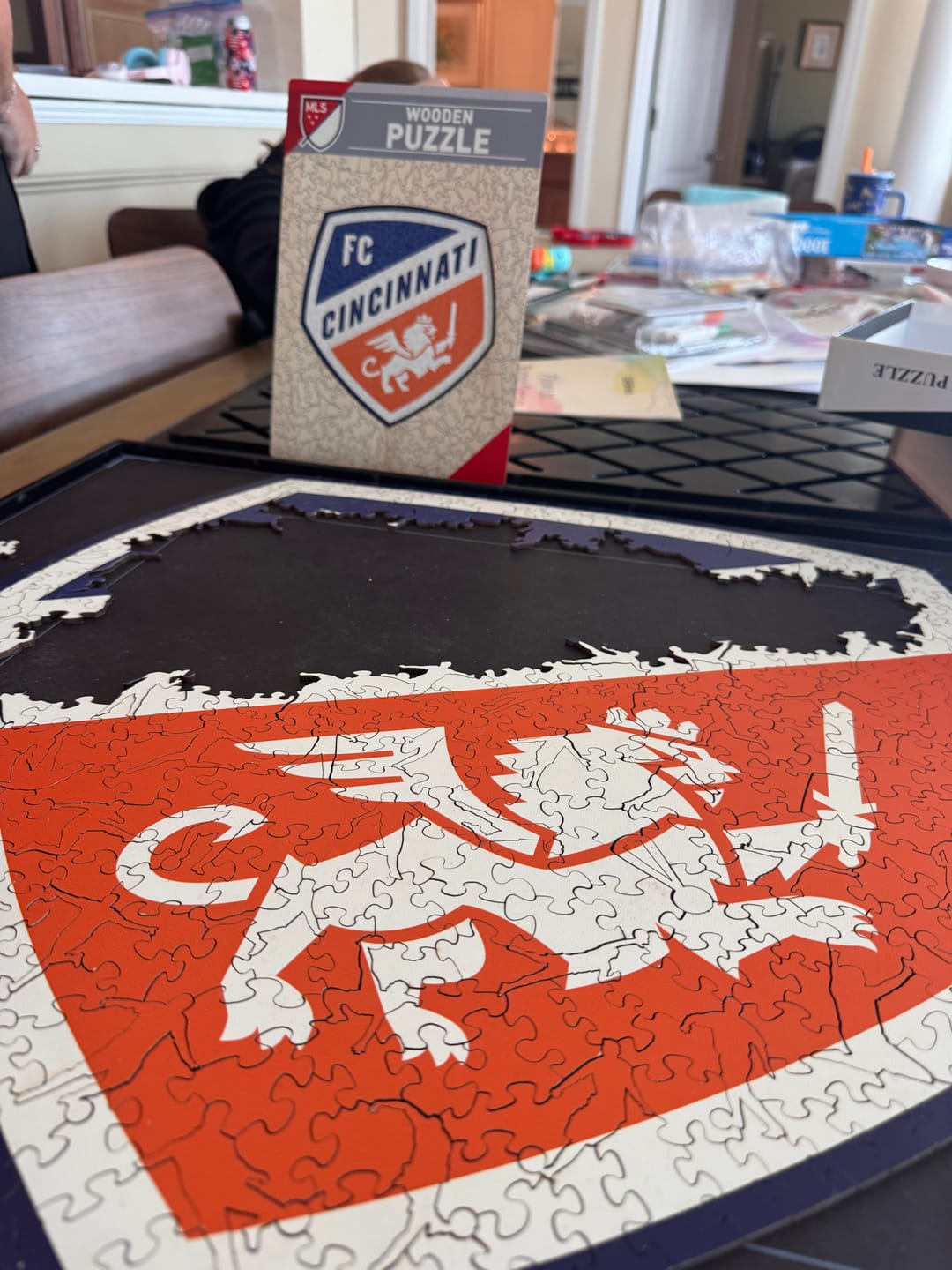 Customer photo review of FC Cincinnati® Logo - Wooden Puzzle