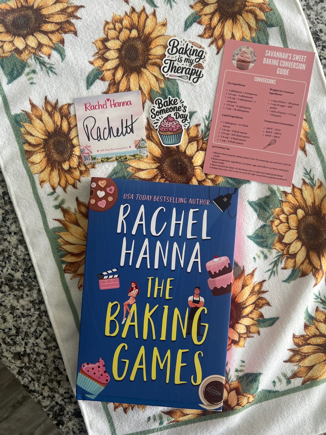 Customer photo review of SPECIAL EDITION The Baking Games Hardcover with Sprayed Edges (+ AUTHOR-SIGNED BOOKPLATE)