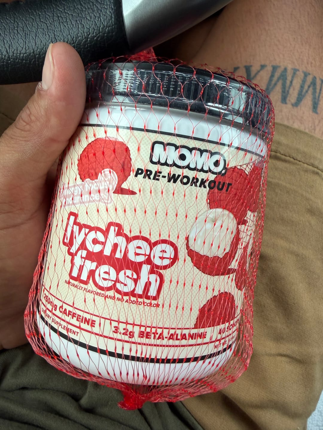 Customer photo review of MOMO® pre-workout | Lychee Fresh | 40 scoops