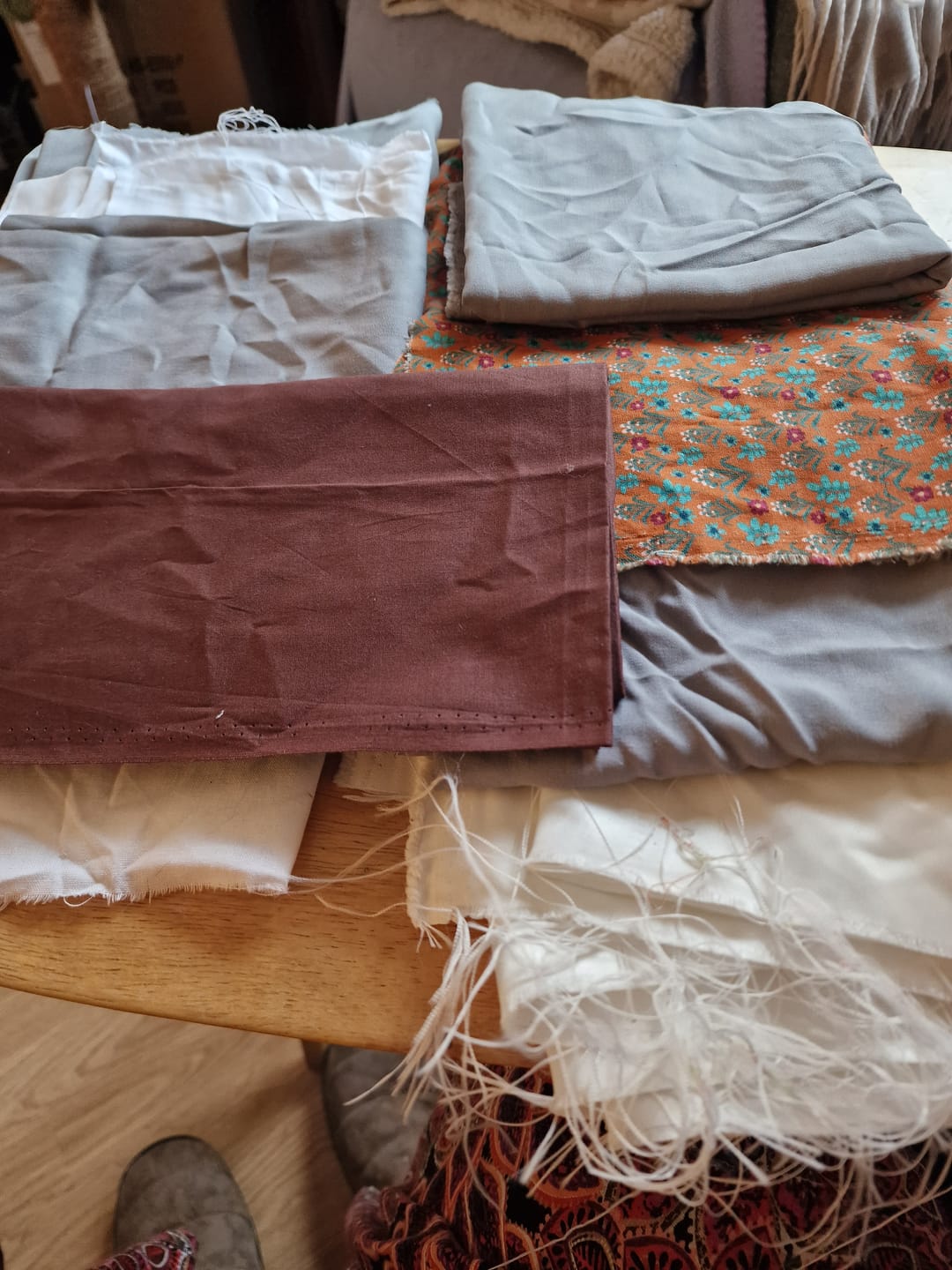 Customer photo review of 1kg Mixed Remnants Fabric Bag- Huge Variety
