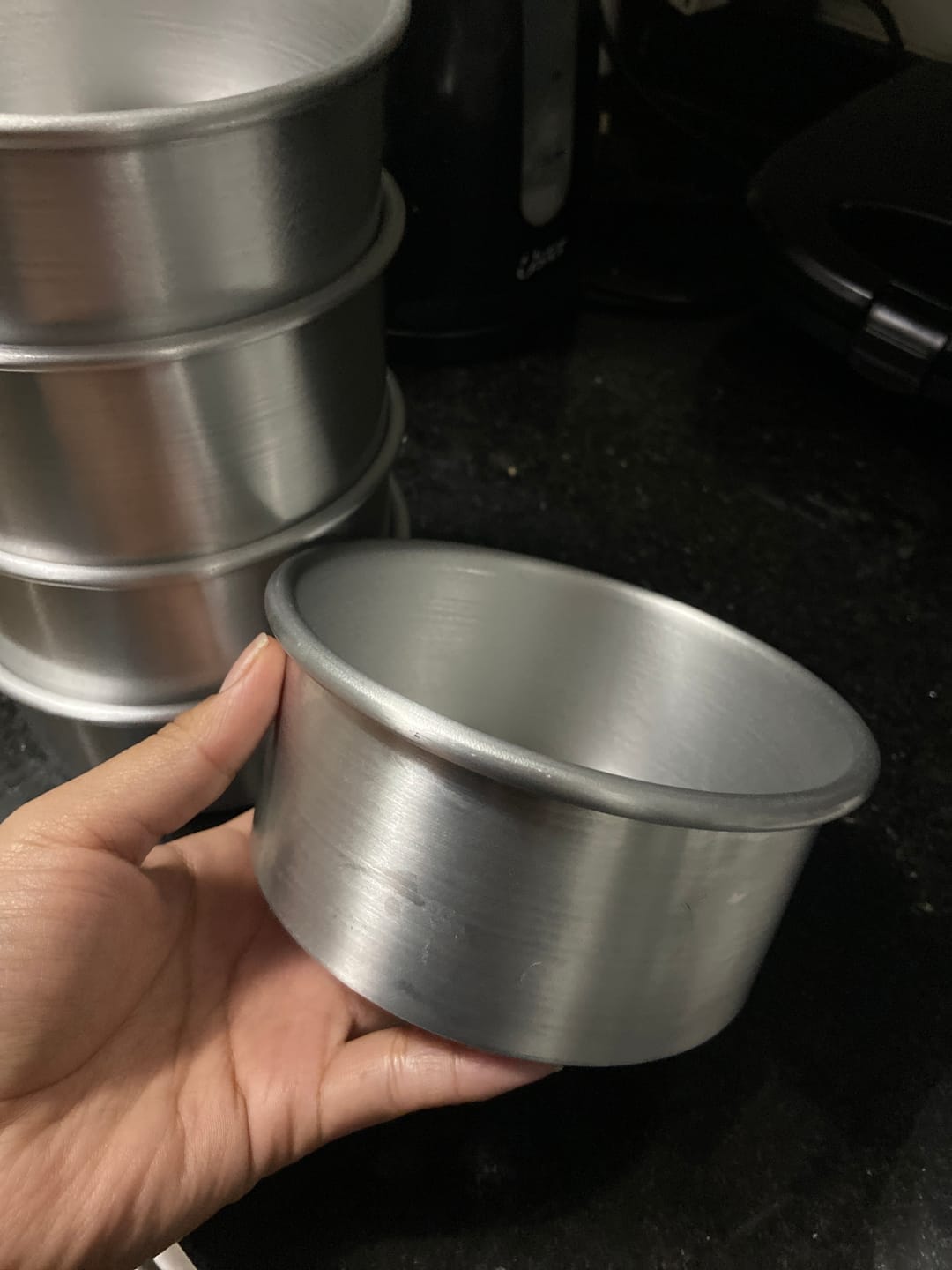Customer photo review of PACK 5 Mini Torta Moldes rollitos de canela cheescake individual