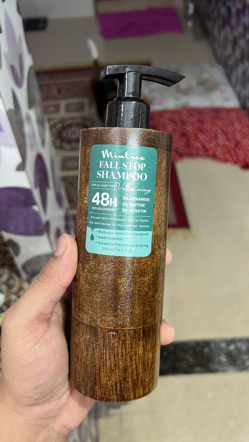 Customer photo review of Volumizing Hair Fall Stop Shampoo 200 ml