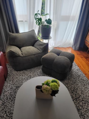 Customer photo review of DODO BEAN BAG - CORDUROY BABY PINK