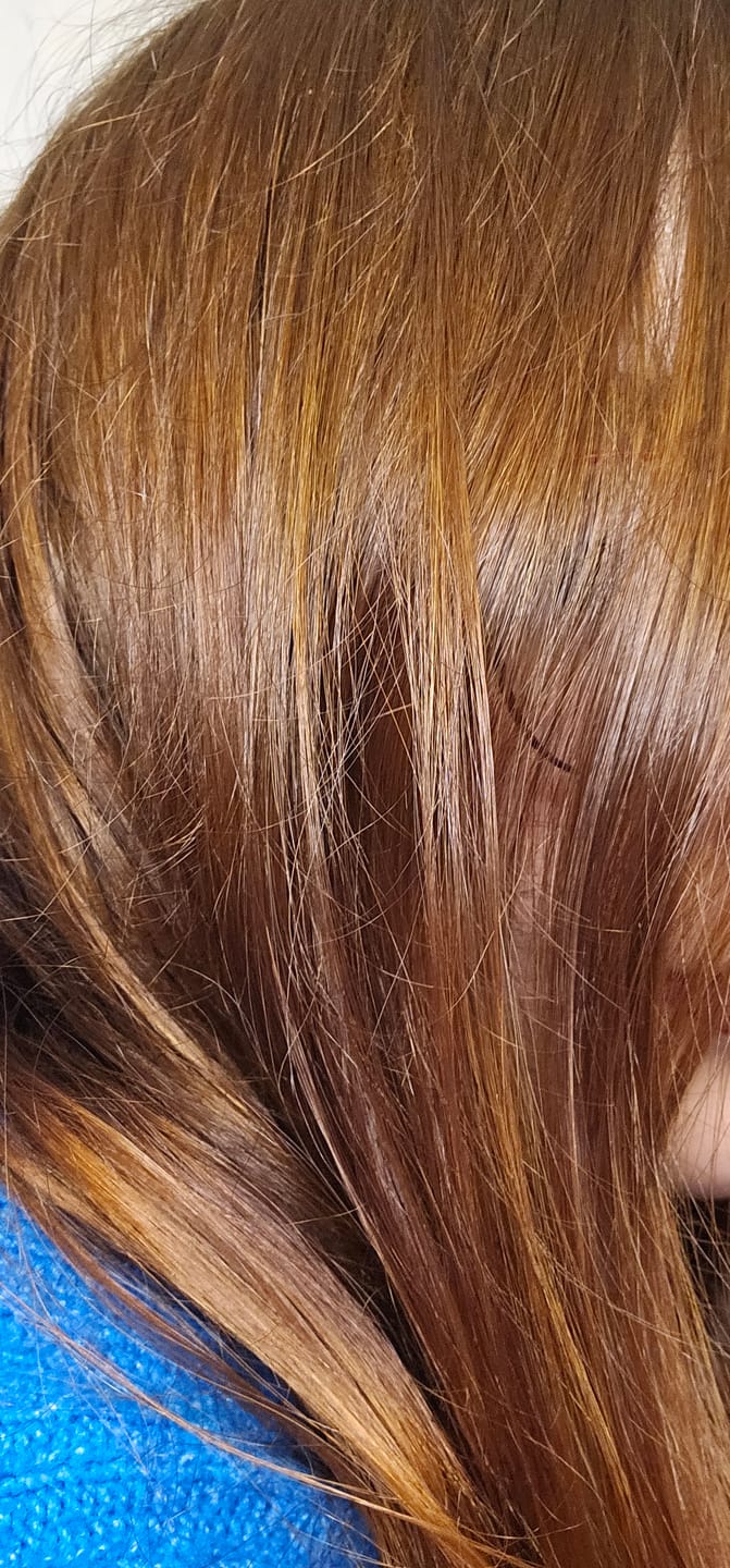 Customer photo review of Henna Jamila Hair -  Cobrizo Natural y Duradero