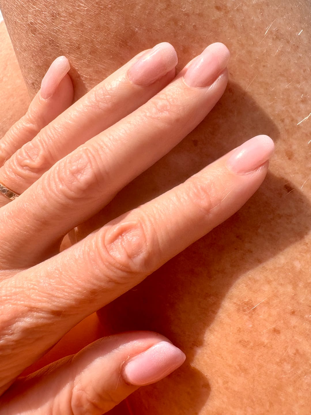 Customer photo review of Baby Pink Dipping Powder