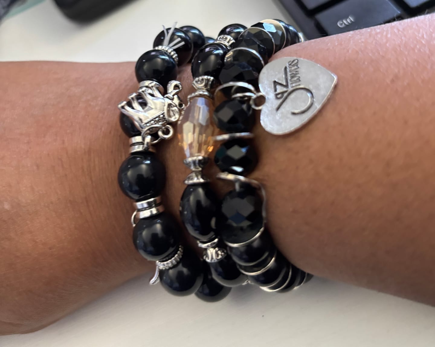 Customer photo review of Amelia - Stretchy Doodah Stack Bracelet