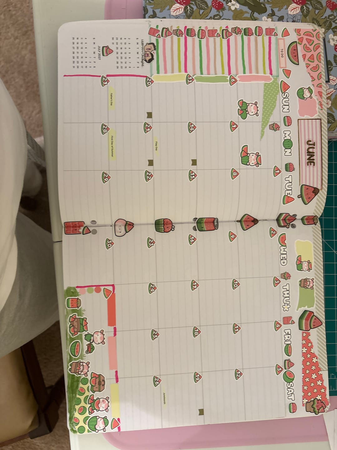 Customer photo review of Summer Watermelon Junk Journaling Kit