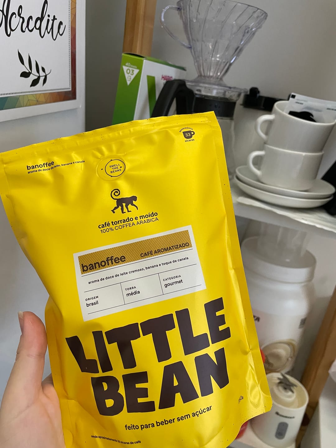 Customer photo review of Little Bean Aromatizado Banoffee 250g