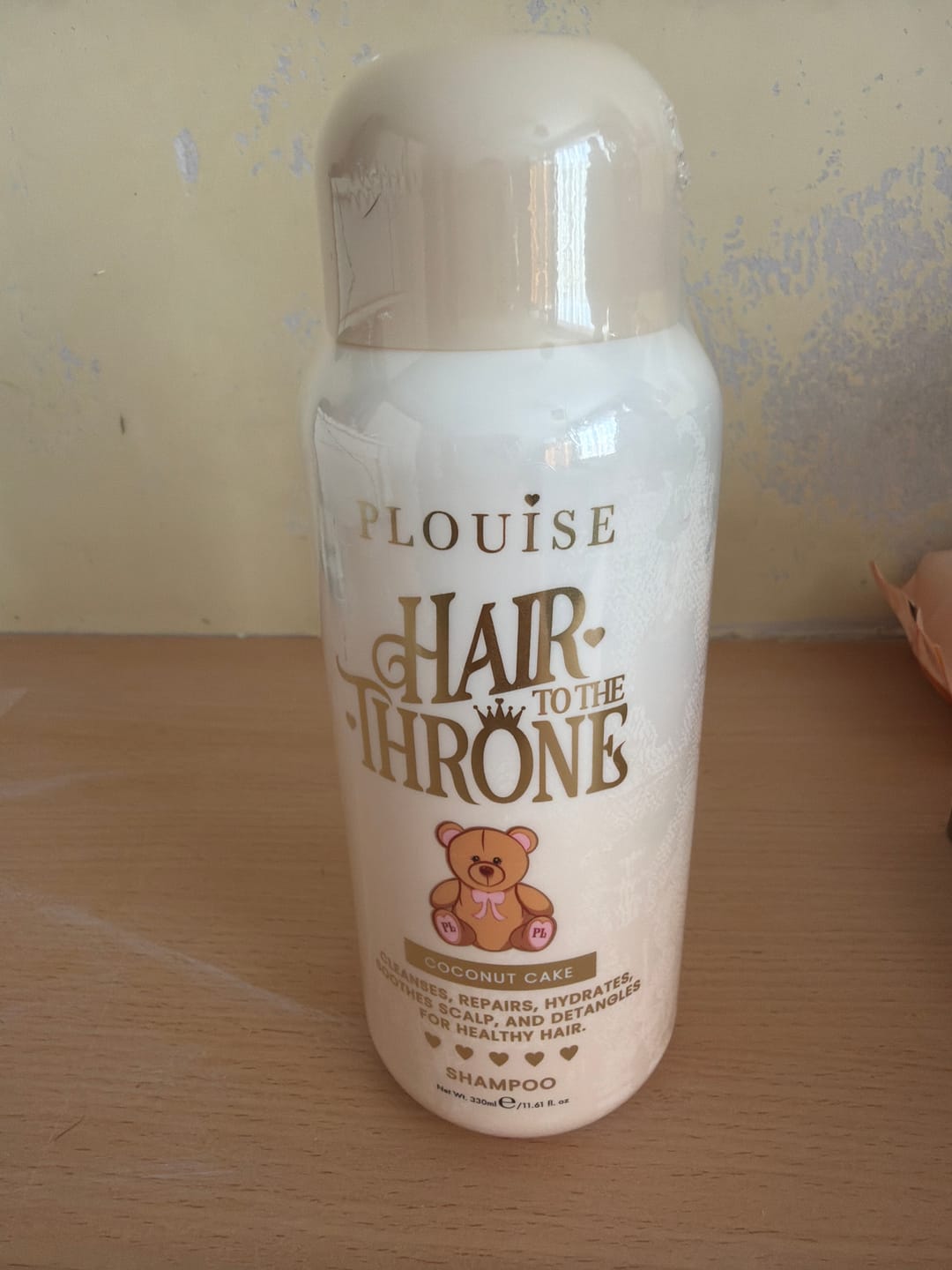 Customer photo review of Teddy Hair To The Throne Shampoo