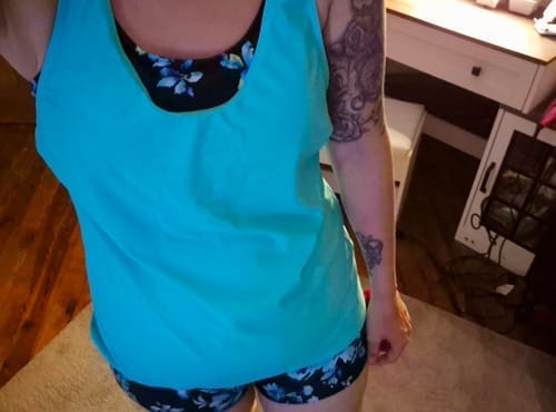 Customer photo review of Emoswim - 3 Piece Tankini Swimsuits for Women Tummy Control Bathing Suits