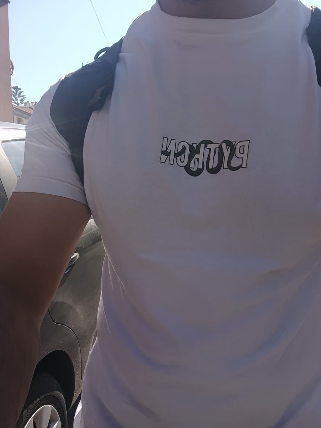 Customer photo review of Medusa Graphic Classic Fit T Shirt