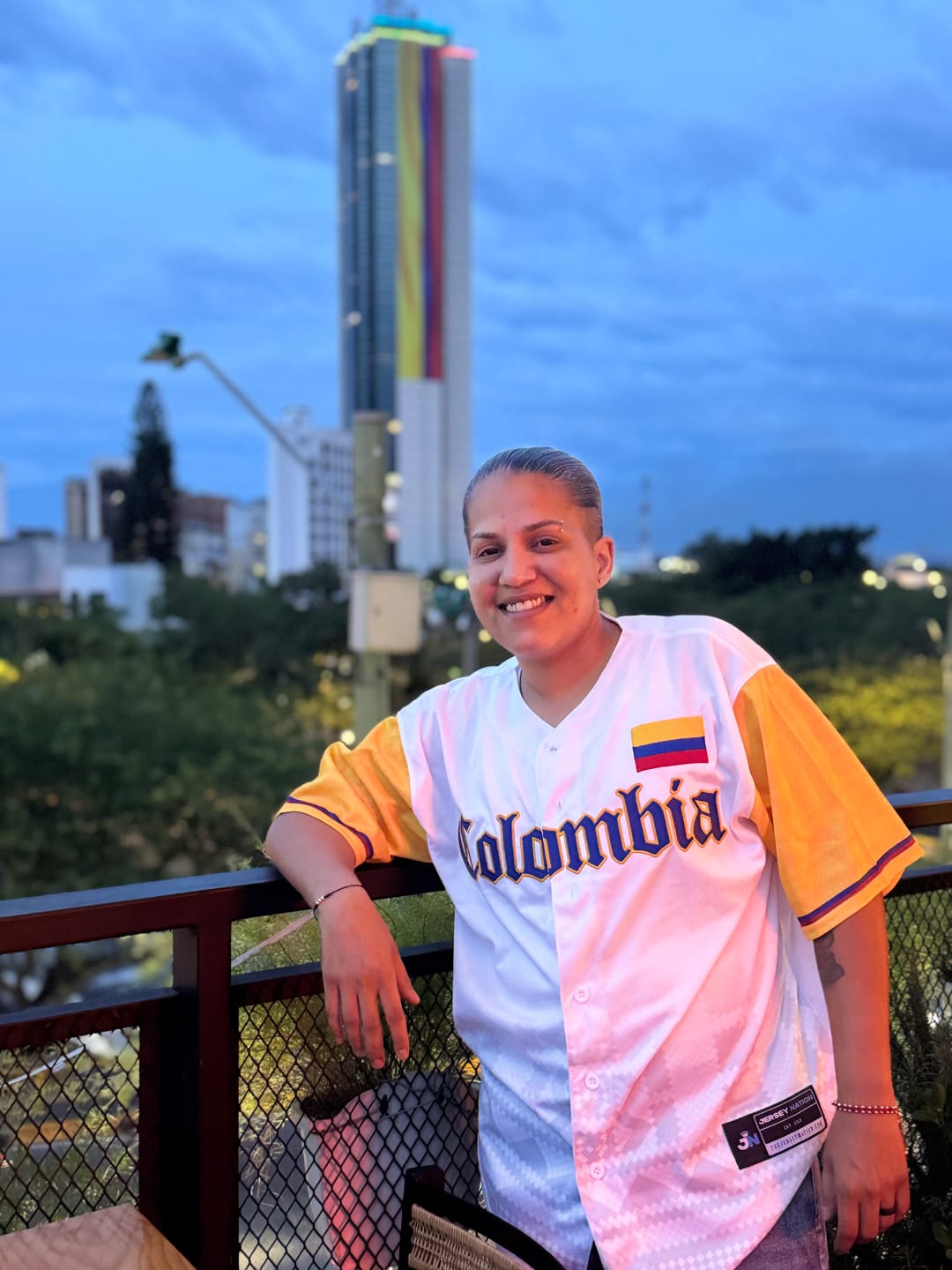 Customer photo review of Colombia Heritage Custom Baseball Jersey