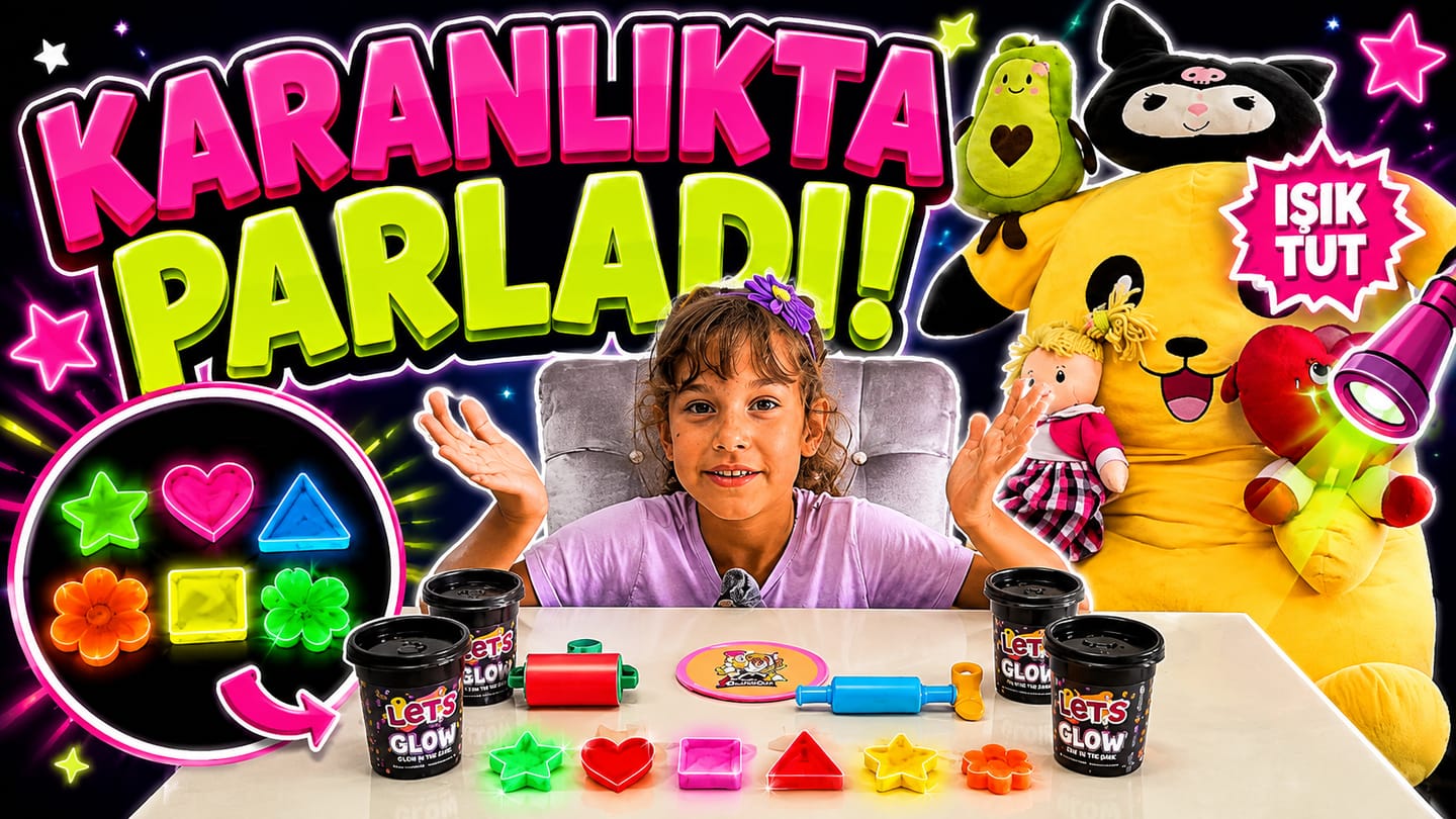 Customer photo review of Let’s 4 Renk Karanlıkta Parlayan Oyun Hamuru