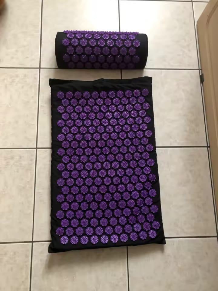 Customer photo review of Ancrage™ — Tapis et coussin d’acupression