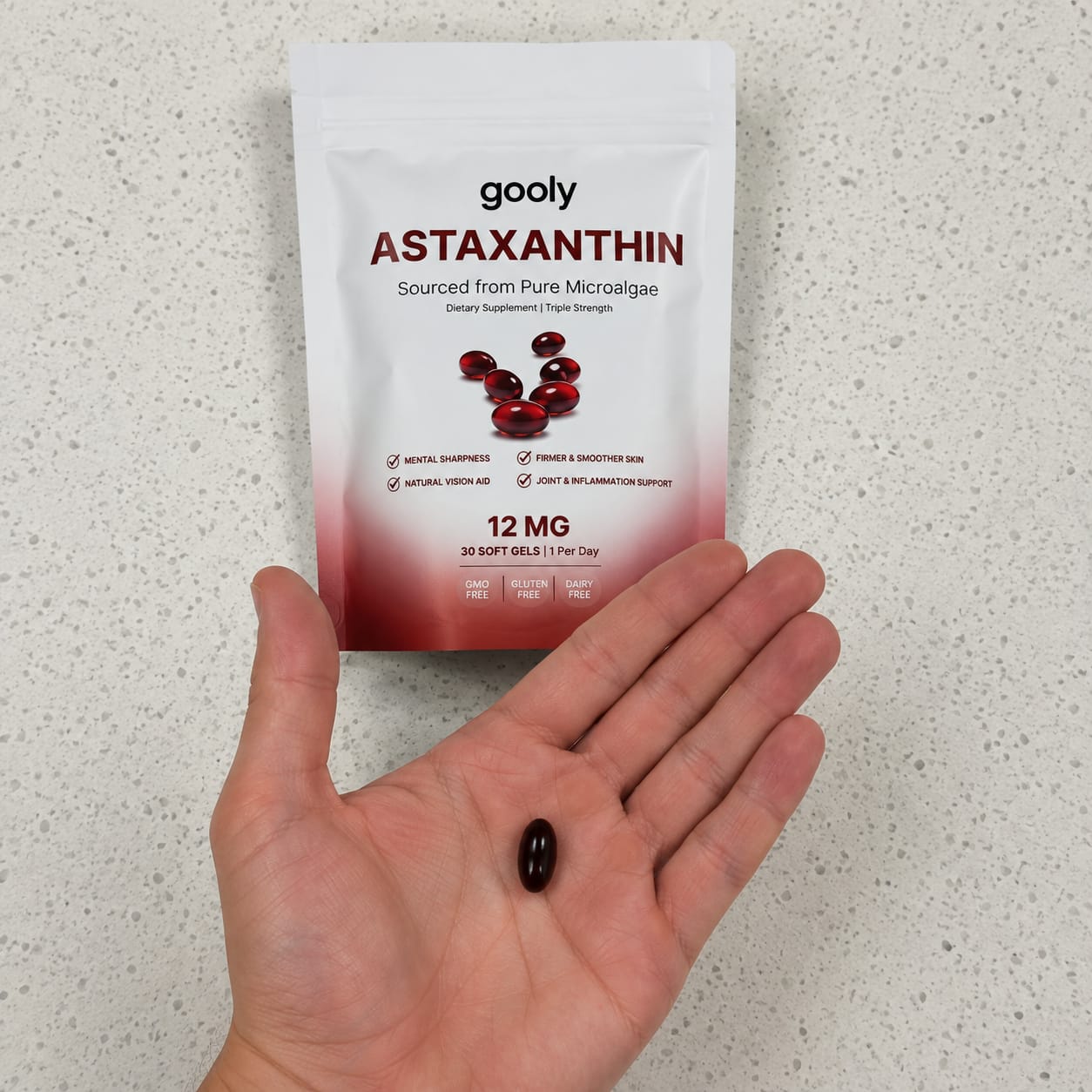Customer photo review of Astaxantina 12 mg