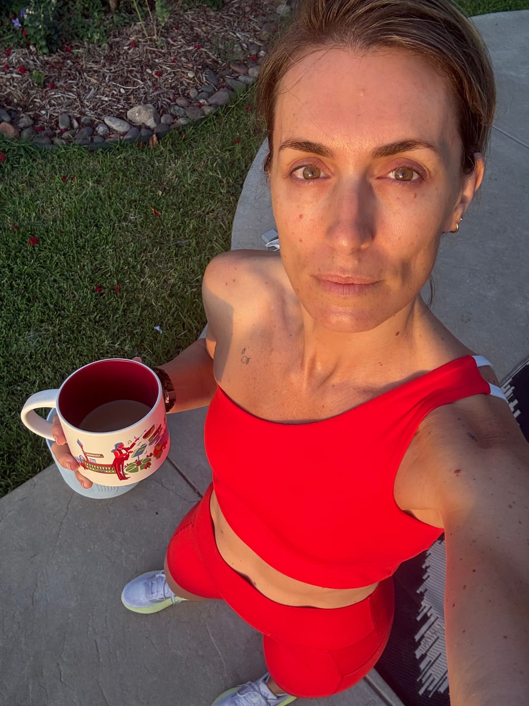 Customer photo review of BOLD One-Shoulder Longline Bra