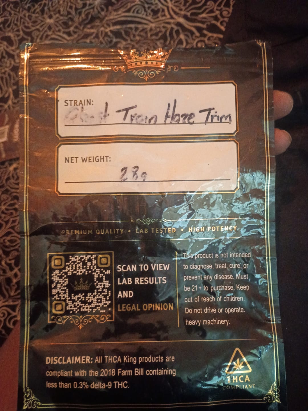 Customer photo review of Ghost Train Haze Indoor Trim