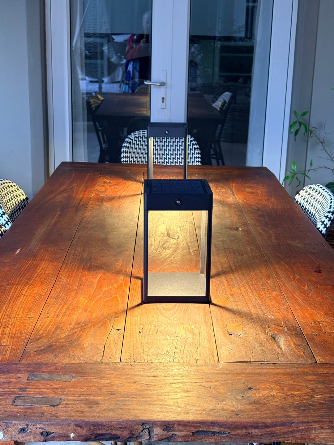 Customer photo review of Luxury Metal Solar Lantern