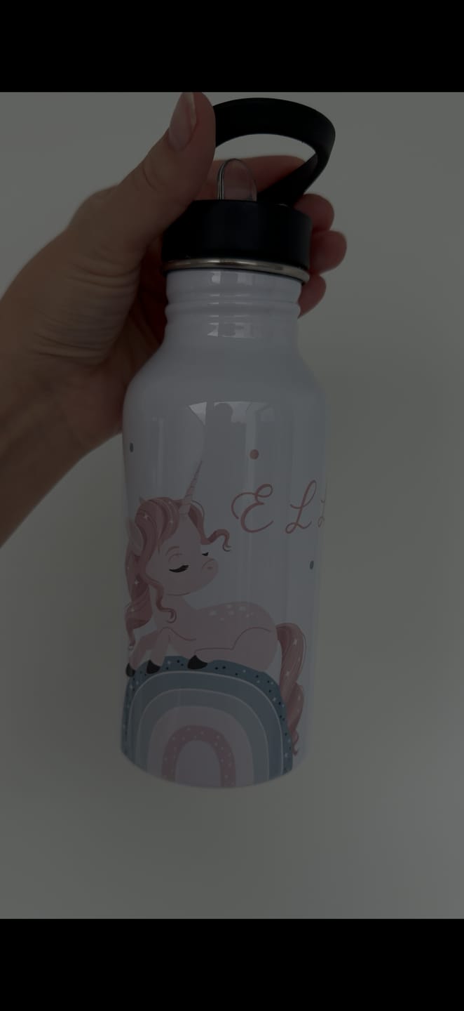 Customer photo review of Trinkflasche Kinder Edelstahl - niedliche Motive