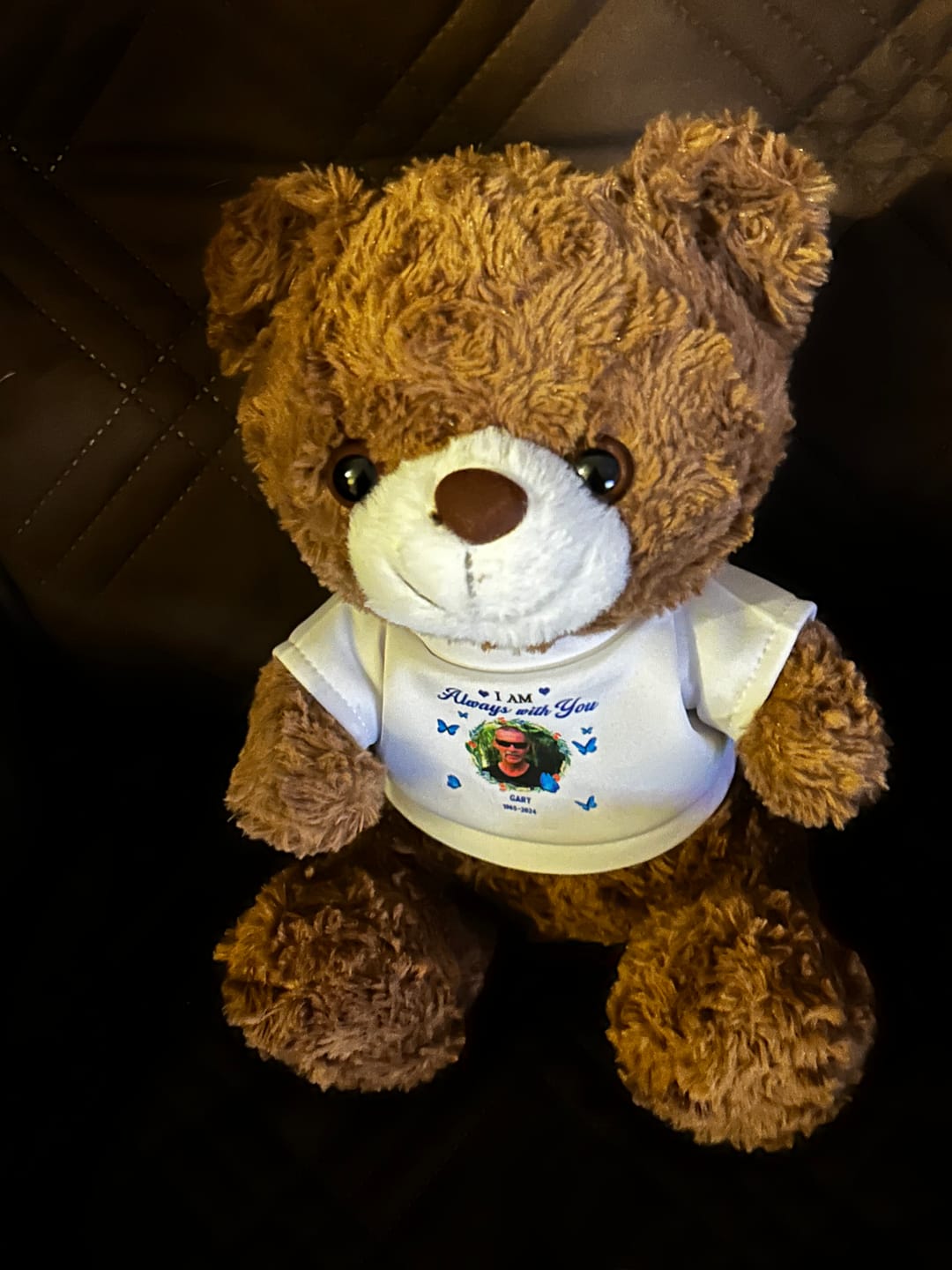 Customer photo review of I'm Always With You - Personalized Memorial Teddy Bear