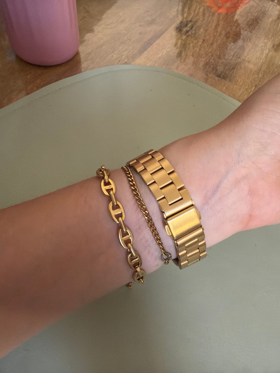Customer photo review of Timeless Deluxe Armband 14K Vergoldet