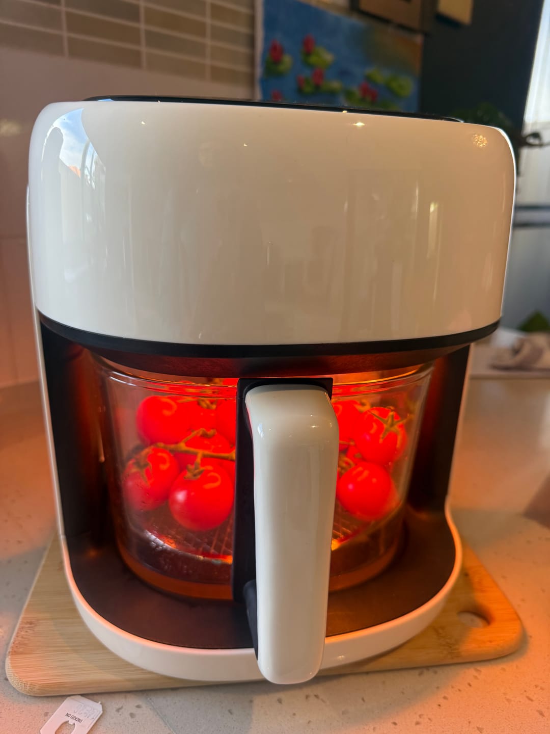 Customer photo review of Premium Glass Air Fryer