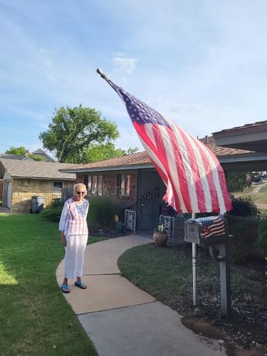 Customer photo review of 3' x 5' American Flag
