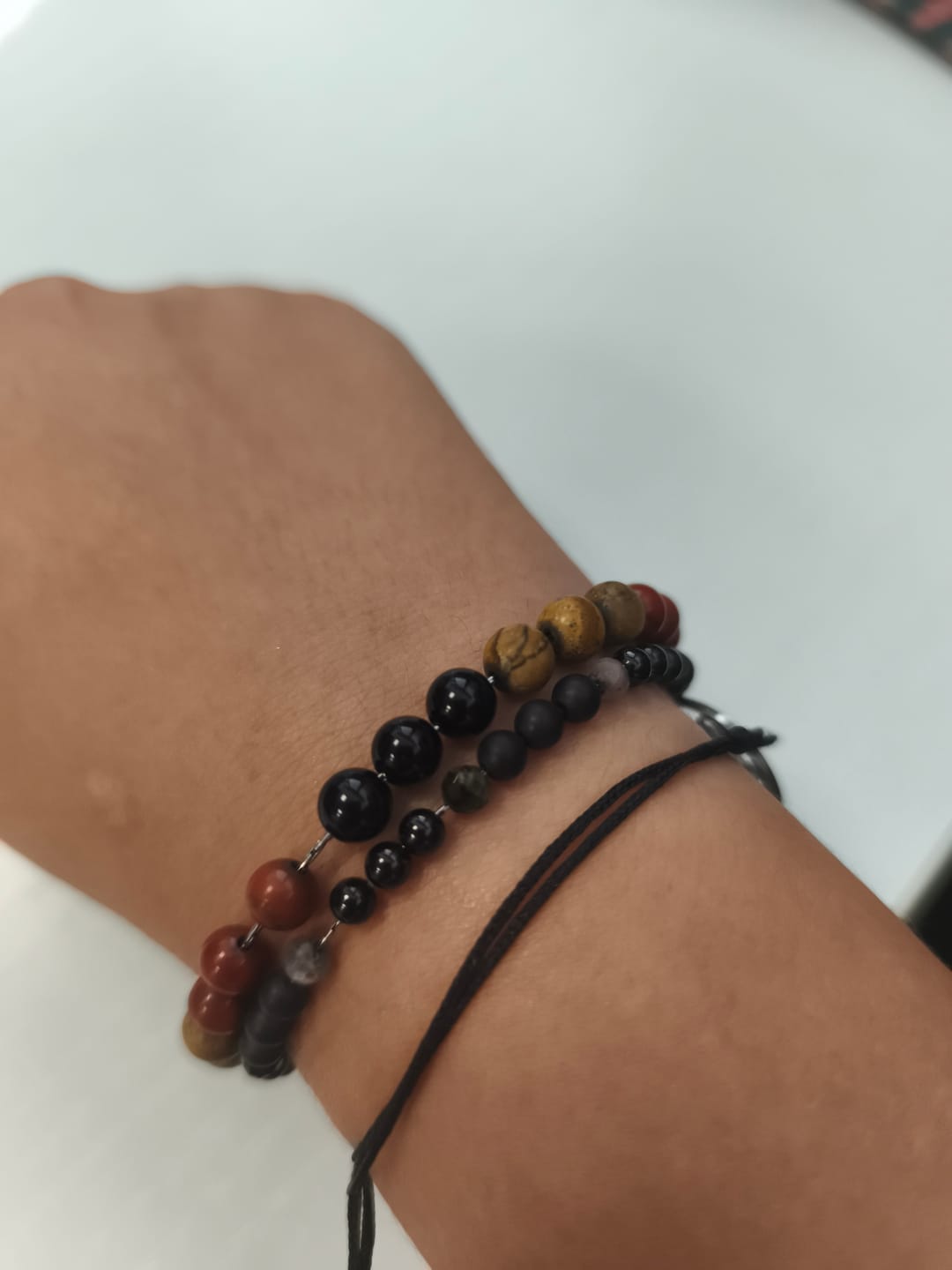 Customer photo review of Bracciale Vittoria e Successo - Diaspro, Paesina, Onice