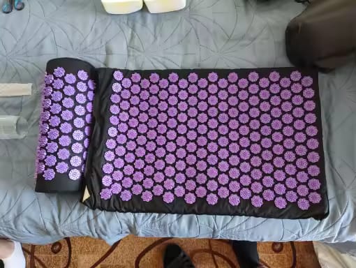 Customer photo review of Ancrage™ — Tapis et coussin d’acupression