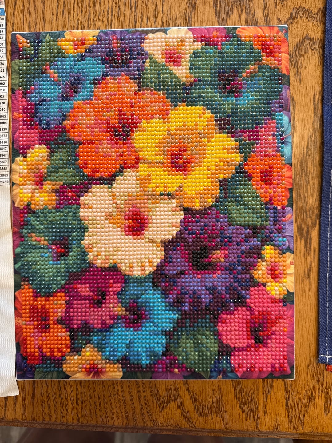 Customer photo review of Hibiscus Bloom Collage (Diamond Painting)
