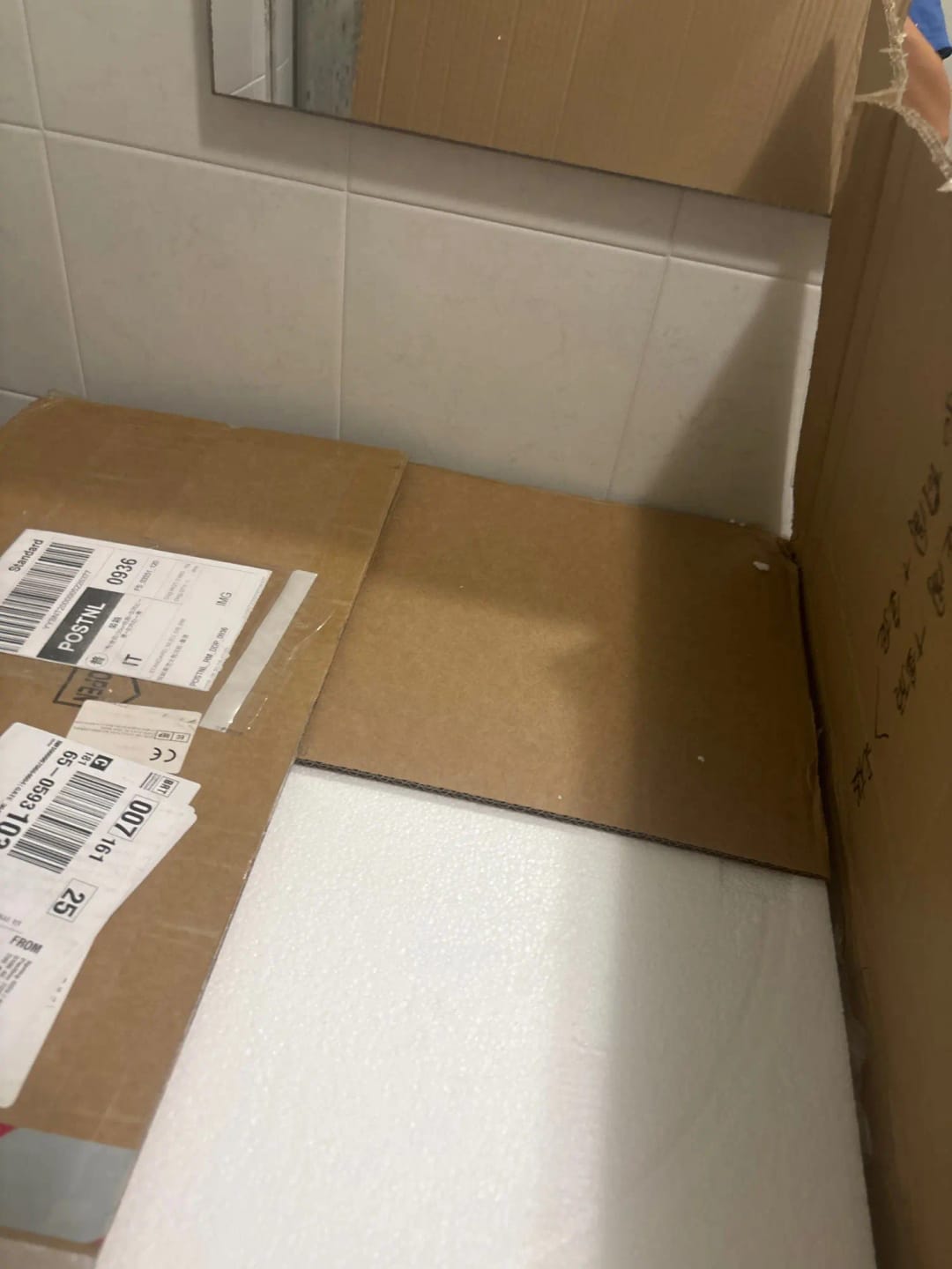 Customer photo review of Metal Frame Round Ceiling Light, 12-Inch Diameter Flush Mount