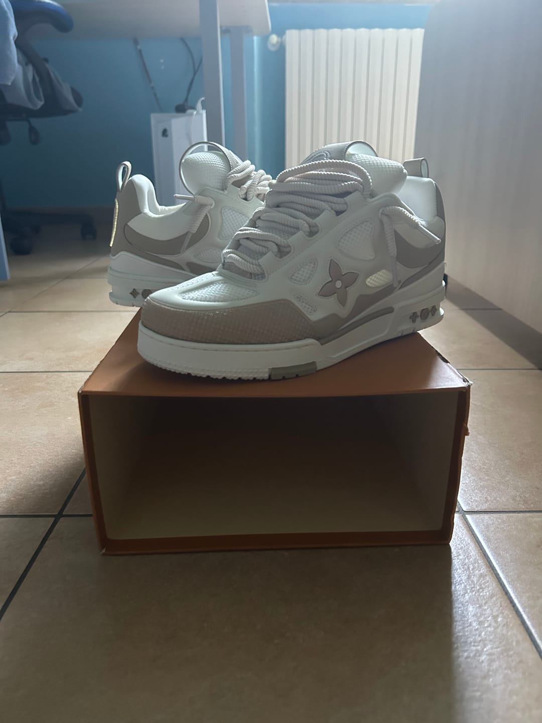Customer photo review of Sneakers LV Skate Beige