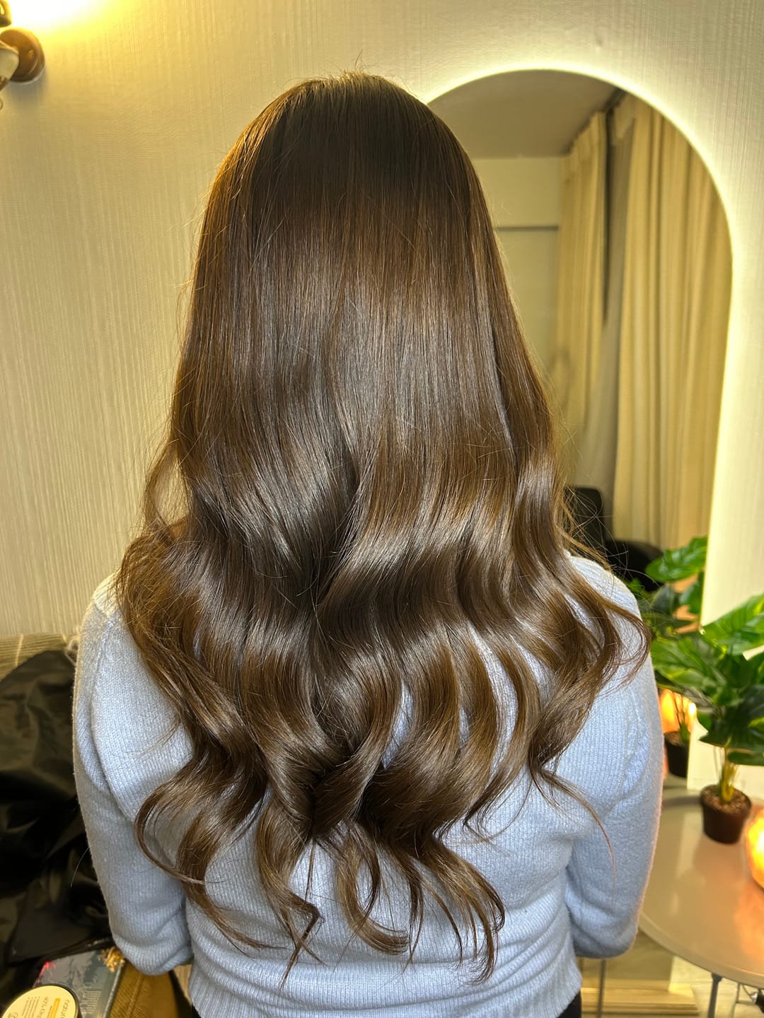 Customer photo review of Shampoo + Acondicionador + Máscara + Crema de Peinar Linea Reflejos Rubios