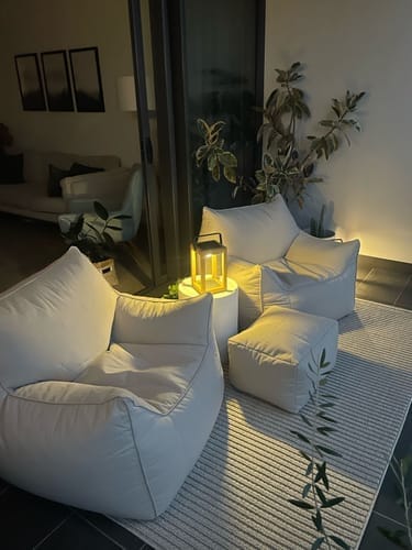 Customer photo review of DODO BEAN BAG - OUTDOOR DOVE WHITE