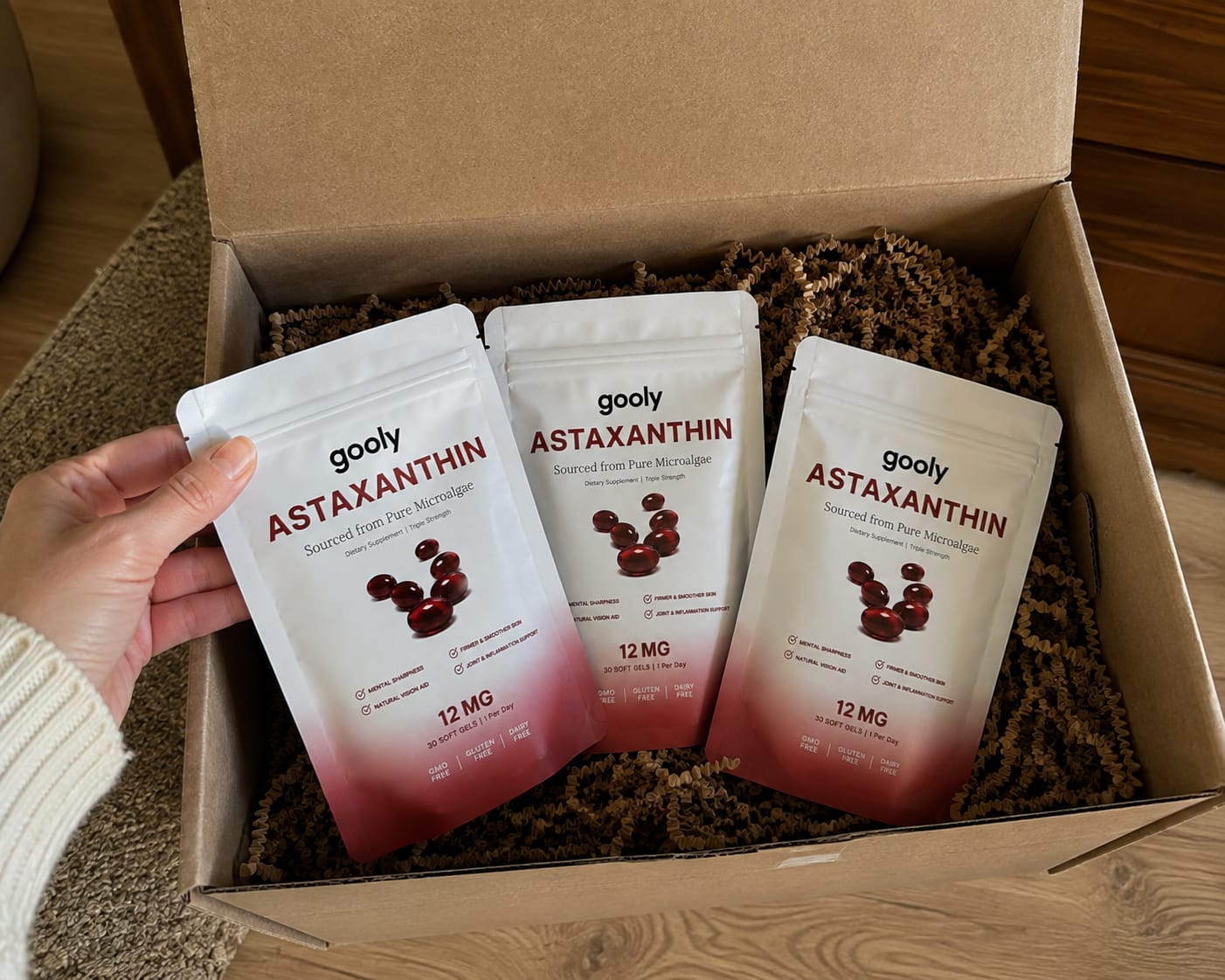 Customer photo review of Astaxantina 12 mg